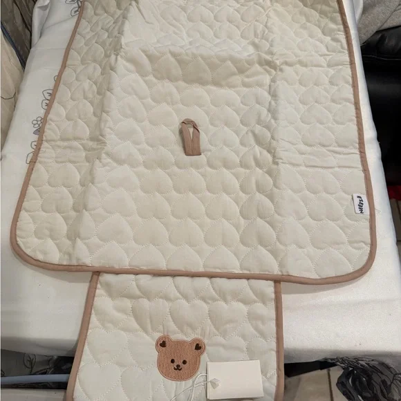 White and Brown Bear Diaper Cover - Picture 3 of 9